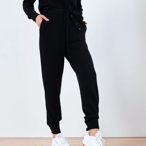 Quince Classic Black Joggers